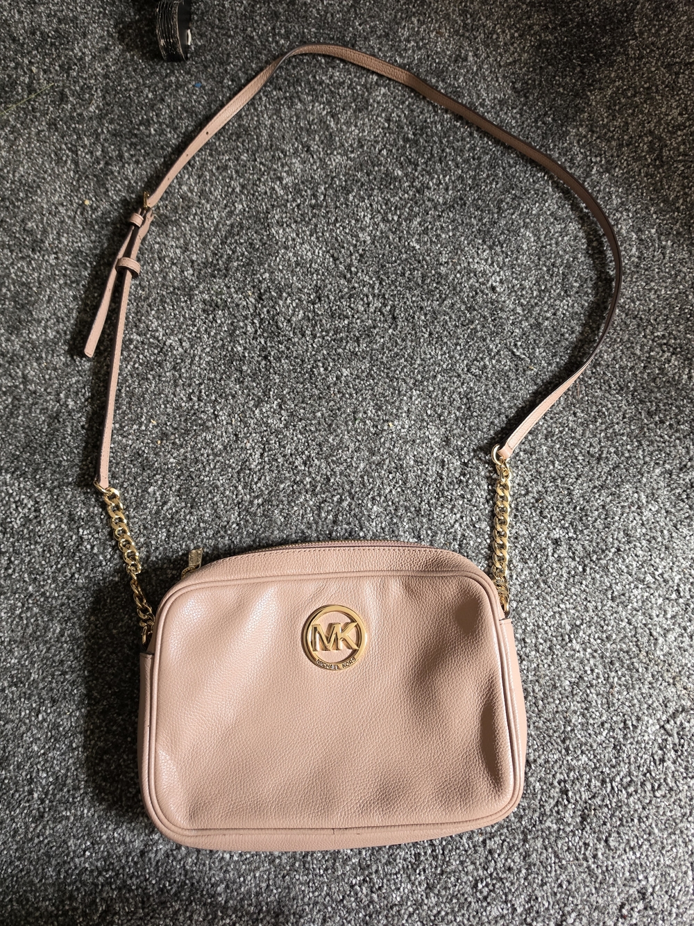 Michael Kors Blush Pink Leather Crossbody Bag